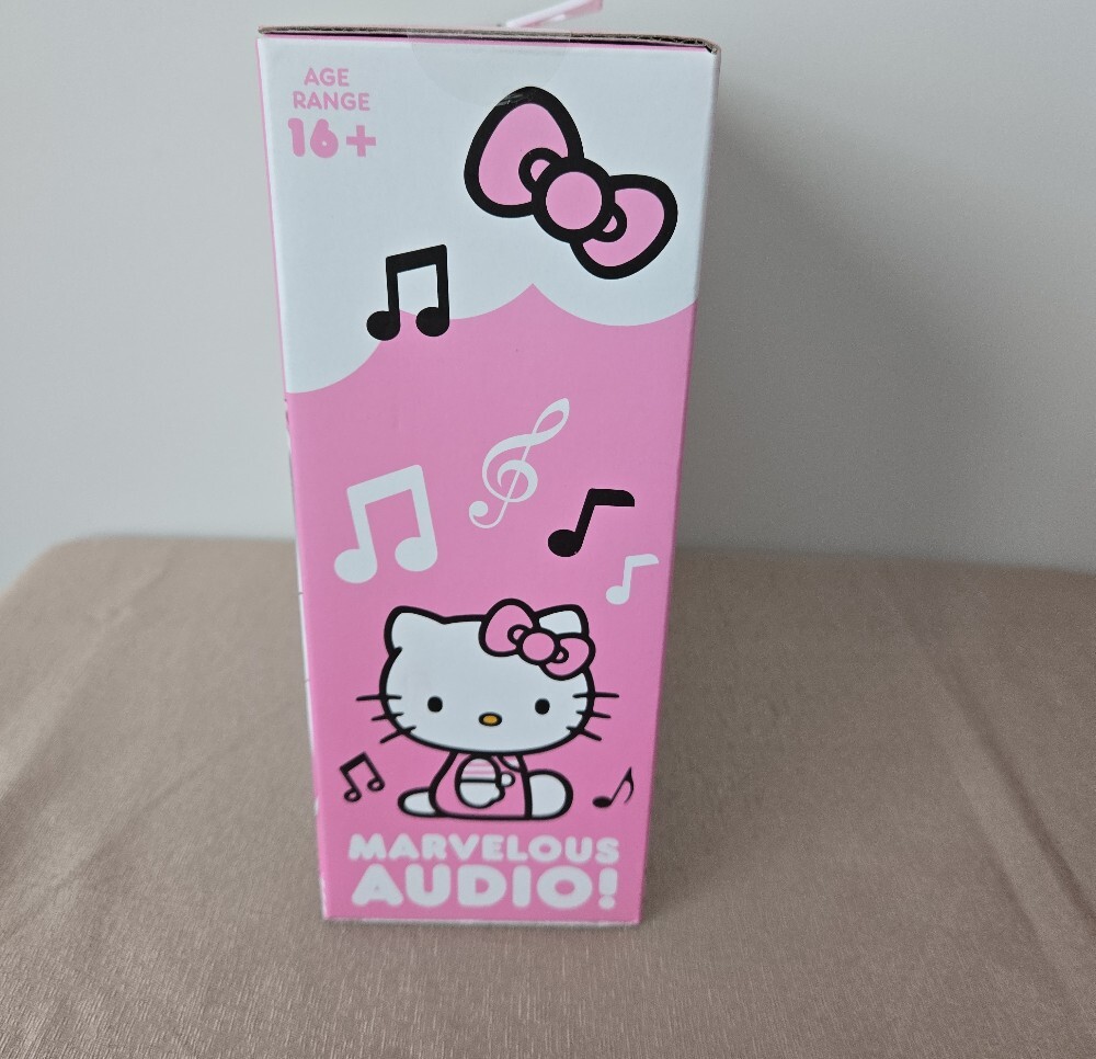 Hello Kitty Bluetooth Wireless Light-Up Headphones Pink LED Cat Ear Headset - Picture 4 of 10
